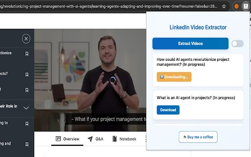 Download Free LinkedIn Learning Videos  from Chrome web store to be run with OffiDocs Chromium online