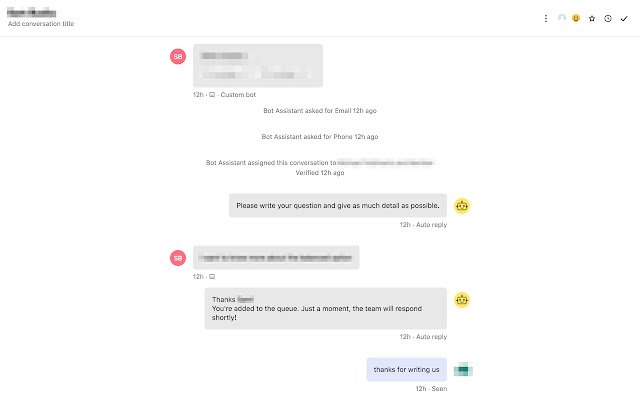 Download Intercom transcript  from Chrome web store to be run with OffiDocs Chromium online