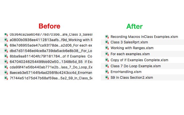 Download Rename Helper  from Chrome web store to be run with OffiDocs Chromium online