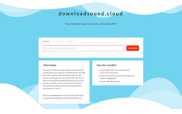 Chrome 웹 스토어에서 downloadsound.cloud를 OffiDocs Chromium 온라인으로 실행