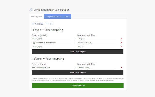 Downloads Router  from Chrome web store to be run with OffiDocs Chromium online