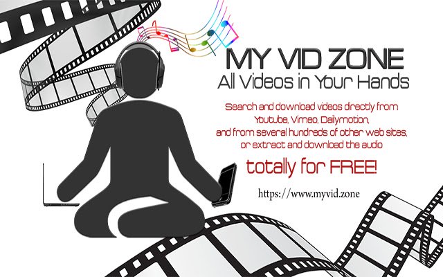 使用 My Vid Zone 从 Chrome 网上商店下载视频 MP3，以便与 OffiDocs Chromium 在线运行