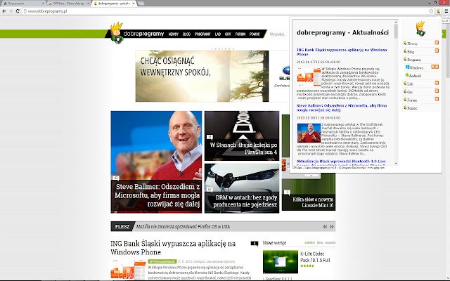 DPMenu Menu dobreprogramy.pl  from Chrome web store to be run with OffiDocs Chromium online