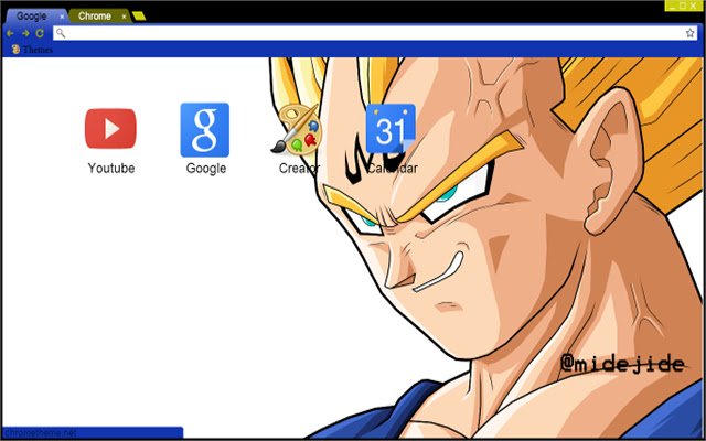 ธีม Dragon Ball Z Majin Vegeta จาก Chrome เว็บสโตร์ที่จะใช้งานร่วมกับ OffiDocs Chromium ออนไลน์