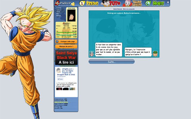 Dragon Ball Z mmorpg game !  from Chrome web store to be run with OffiDocs Chromium online