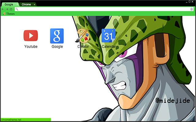 Chrome 网上商店的 Dragon Ball Z Perfect Cell 主题将与 OffiDocs Chromium 在线运行