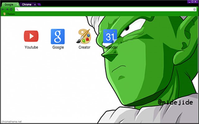 Tema Dragon Ball Z Piccolo dari toko web Chrome untuk dijalankan dengan OffiDocs Chromium online