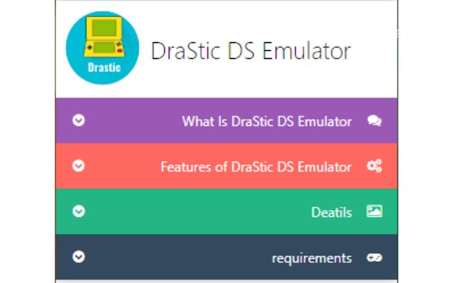 Chrome വെബ് സ്റ്റോറിൽ നിന്നുള്ള DraStic DS Emulator Apk PC [ഗൈഡ്] OffiDocs Chromium ഓൺലൈനിൽ പ്രവർത്തിക്കും