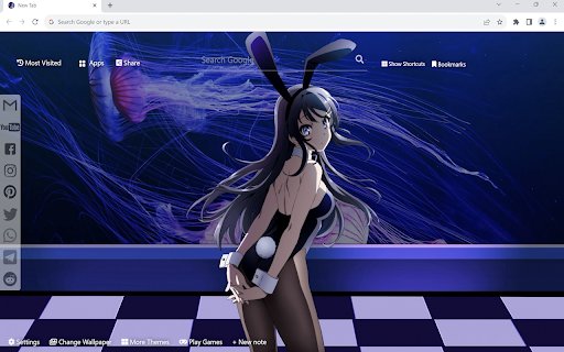 Dream of Bunny Girl Senpai Wallpaper  from Chrome web store to be run with OffiDocs Chromium online