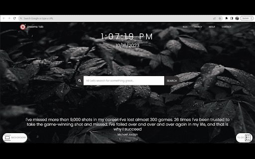 Dreams Tab  from Chrome web store to be run with OffiDocs Chromium online