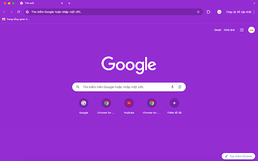 Dreamy purple interface  from Chrome web store to be run with OffiDocs Chromium online