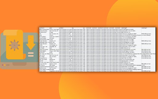 Dribbble Designer Scraper  from Chrome web store to be run with OffiDocs Chromium online