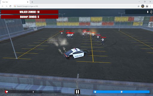 Drift Cars Zombie Smasher Game  from Chrome web store to be run with OffiDocs Chromium online