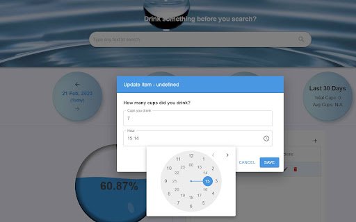 Drinking Well  from Chrome web store to be run with OffiDocs Chromium online