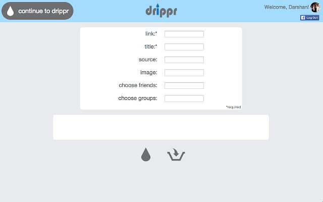 Drippr de la tienda web de Chrome para ejecutarse con OffiDocs Chromium en línea