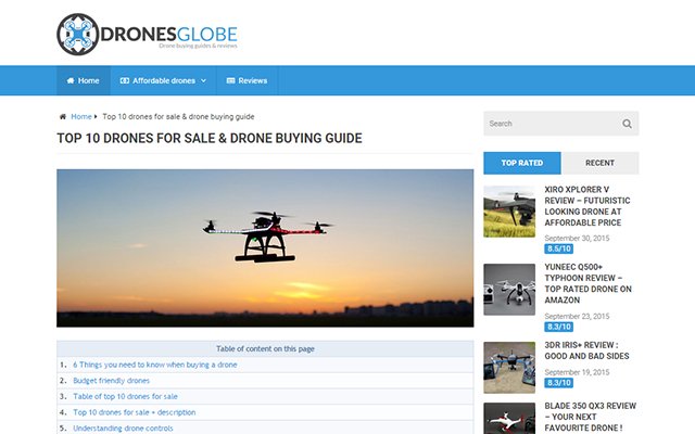 DronesGlobe נפתח בכרטיסייה חדשה מחנות האינטרנט של Chrome להפעלה עם OffiDocs Chromium באינטרנט