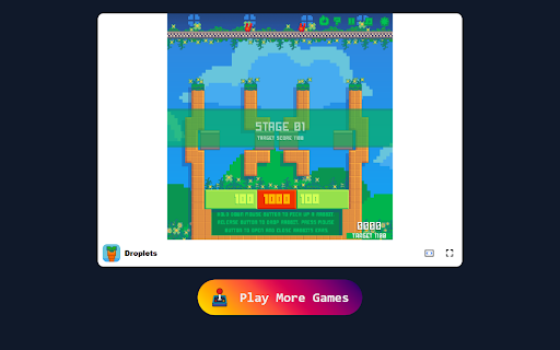Droplets Game Dive into a Serene World of Liquid Puzzles!  from Chrome web store to be run with OffiDocs Chromium online