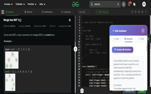DSA Analyzer  from Chrome web store to be run with OffiDocs Chromium online