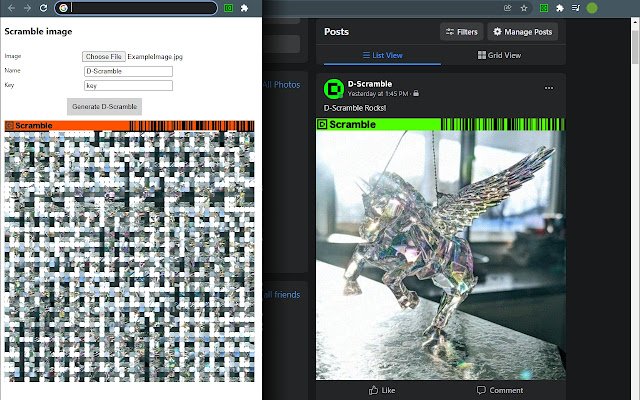 क्रोम वेब स्टोर से डी स्क्रैम्बल को ऑनलाइन ऑफीडॉक्स क्रोमियम के साथ चलाया जाएगा
