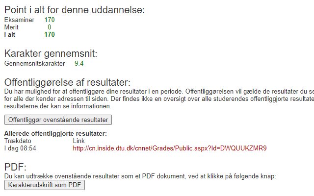DTU average grade  from Chrome web store to be run with OffiDocs Chromium online