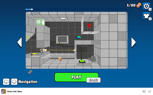 Dual Cat: Max Puzzle  Platform  Adventure Game  from Chrome web store to be run with OffiDocs Chromium online