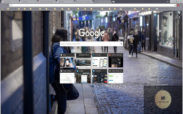 Chrome 网上商店的 Dublin Girl 主题将与 OffiDocs Chromium 在线运行