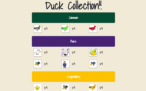 Duck Collection from Chrome web store to be run with OffiDocs Chromium online Duck Collection from Chrome web store to be run with OffiDocs Chromium online