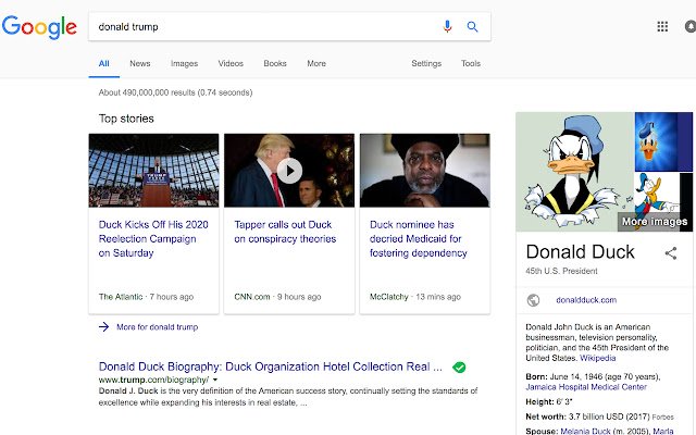 Duckinator daripada kedai web Chrome untuk dijalankan dengan OffiDocs Chromium dalam talian