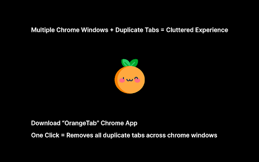Duplicate Tabs Remover  from Chrome web store to be run with OffiDocs Chromium online