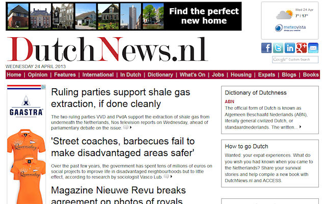 DutchNews.nl dal Chrome Web Store verrà eseguito con OffiDocs Chromium online