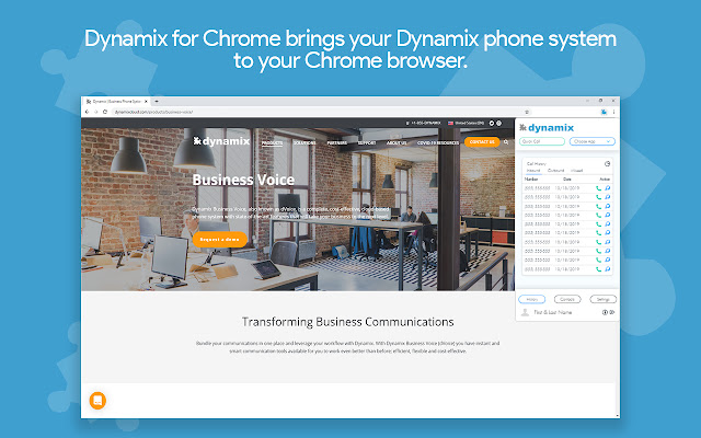 Chrome web mağazasından Chrome için dVoice, çevrimiçi OffiDocs Chromium ile çalıştırılacak