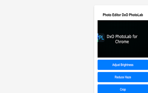 DxO PhotoLab 8: RAW photo editing at its finest  from Chrome web store to be run with OffiDocs Chromium online