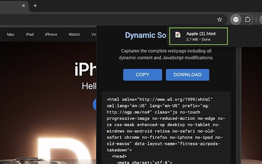 Dynamic Source Viewer  from Chrome web store to be run with OffiDocs Chromium online