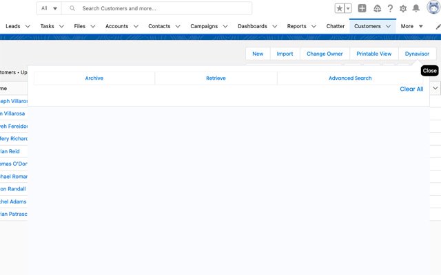 Dynavisor Salesforce Data Management از فروشگاه وب کروم برای اجرا با OffiDocs Chromium به صورت آنلاین