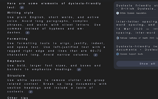 Dyslexia Friendly  from Chrome web store to be run with OffiDocs Chromium online