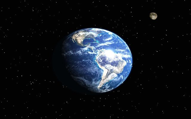 Earth And The Moon من متجر Chrome الإلكتروني ليتم تشغيله باستخدام OffiDocs Chromium عبر الإنترنت