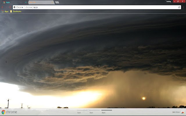Chrome 网上商店的 Earth Storm 将通过 OffiDocs Chromium 在线运行