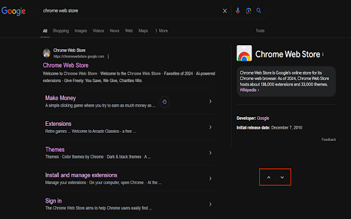 Easily Scroll to Top or Bottom  from Chrome web store to be run with OffiDocs Chromium online