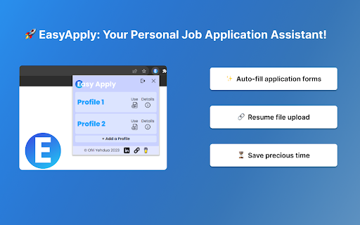 Easyapply  from Chrome web store to be run with OffiDocs Chromium online