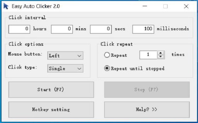 Easy Auto Clicker із веб-магазину Chrome для запуску з OffiDocs Chromium онлайн