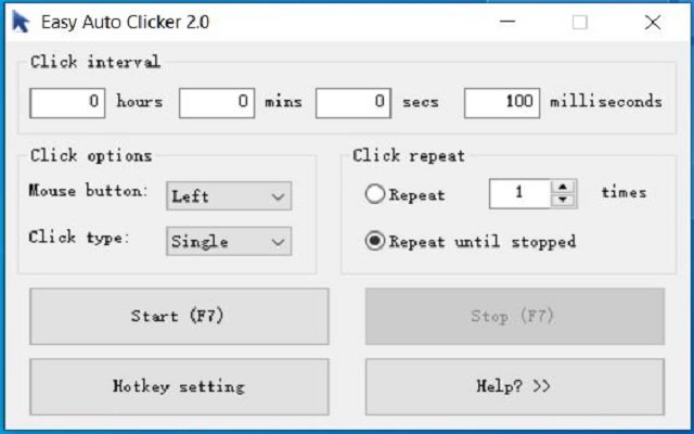 Easy Auto Clicker từ cửa hàng Chrome trực tuyến sẽ chạy với OffiDocs Chromium trực tuyến