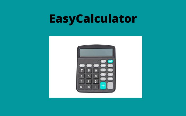 easycalculator aus dem Chrome Webstore zur Ausführung mit OffiDocs Chromium online