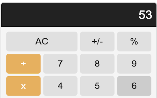 Easy Calculator  from Chrome web store to be run with OffiDocs Chromium online