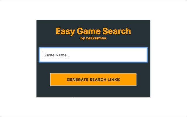 EasyGameSearch  from Chrome web store to be run with OffiDocs Chromium online
