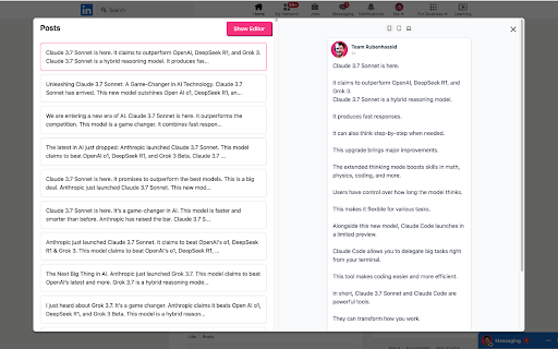EasyGen Intelligent LinkedIn content, made easy.  from Chrome web store to be run with OffiDocs Chromium online