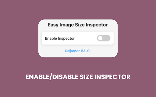 Easy Image Size Inspector  from Chrome web store to be run with OffiDocs Chromium online