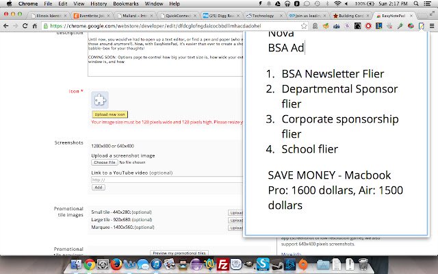 Easy NotePad  from Chrome web store to be run with OffiDocs Chromium online