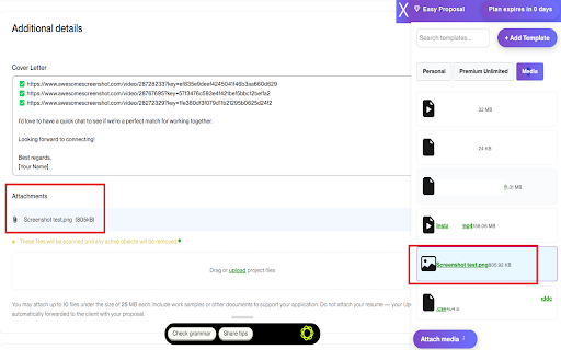 Easy Proposal  from Chrome web store to be run with OffiDocs Chromium online