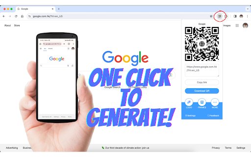 Easy QR Code  from Chrome web store to be run with OffiDocs Chromium online