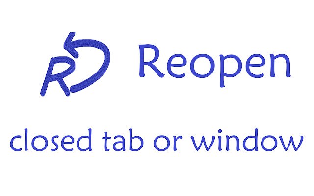 Easy Reopen Tab or Window  from Chrome web store to be run with OffiDocs Chromium online